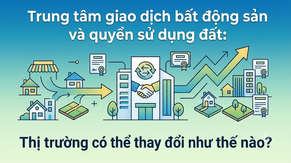 Trung tâm giao dịch bất động sản và quyền sử dụng đất: Thị trường có thể thay đổi như thế nào?
