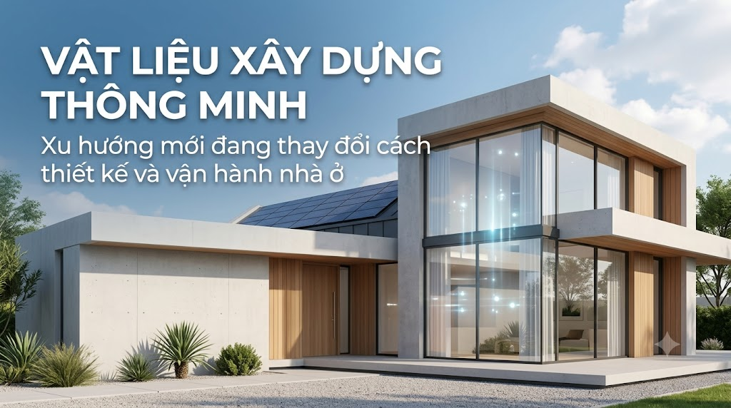 Vật liệu xây dựng thông minh: Xu hướng mới đang thay đổi cách thiết kế và vận hành nhà ở