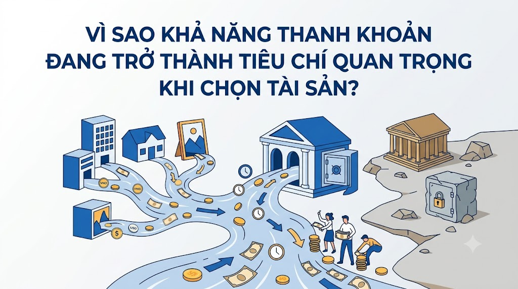 Vì sao khả năng thanh khoản đang trở thành tiêu chí quan trọng khi chọn tài sản?