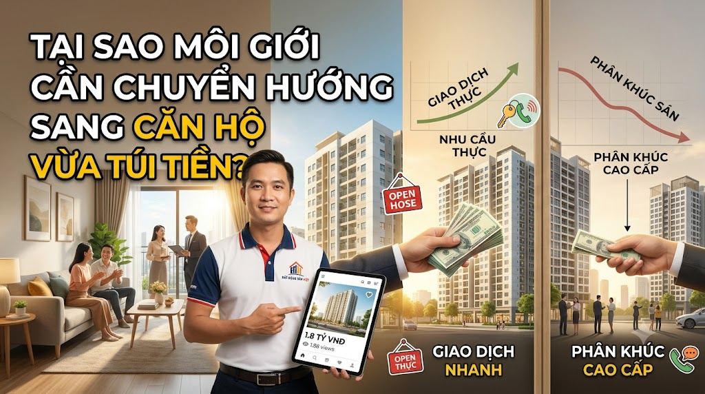 Vì sao môi giới cần chuyển hướng sang căn hộ vừa túi tiền?