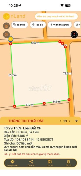 6,3 sào góc 2 mặt tiền đường nhựa Buôn Triết Cư Kuin 3,9 tỷQuỳnh A