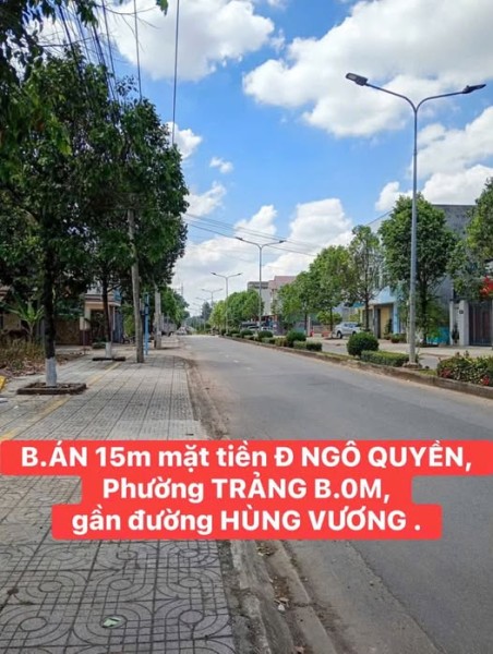 🏡B.ÁN 15m Mặt tiền Kinh doanh Đ NGÔ QUYỀN, P TRẢNG B.0M, gần đường HÙNG VƯƠNG…chỉ 7 tỷ XXX