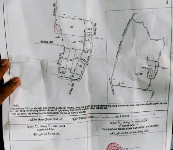 Bán Đất 29000m2 có sẵn 10000 m2 thổ cư giá 48.87 tỷ tại Xã Thạnh Đức Huyện Gò Dầu Tây Ninh
