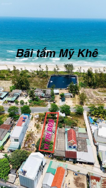 Bán đất mặt biển Mỹ Khê Quảng Ngãi 181m2 + Nhà c4, sổ hồng sẵn, giá 2.6 tỷ TLCC