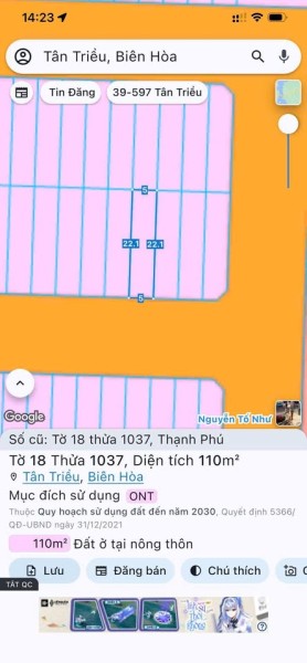 BÁN LÔ ĐẤT GIÁ SIÊU RẺ, KDC MIỀN ĐÔNG - Gần cty CHANGSHING / Cách trưởng học Chu Văn phường Tân triều
