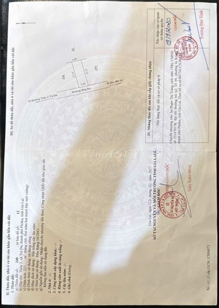 Cần Bán đất đường Văn Cao