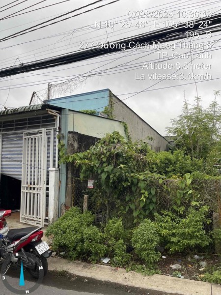 Cần bán nhà cấp 4, mặt tiền đường CMT8, cách Trạm Y Tế P3 100m.