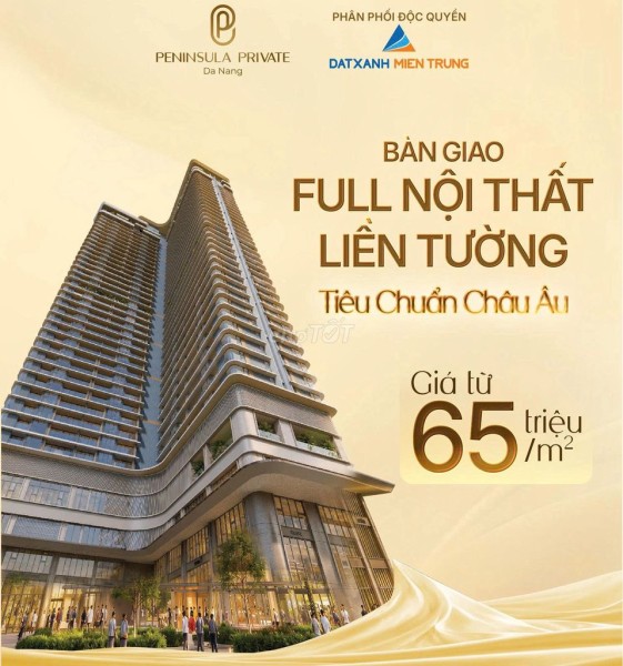 CĂN HỘ CAO CẤP PENINSULA PRIVATE – FULL NT, VIEW DOWNTOWN ĐÀ NẴNG