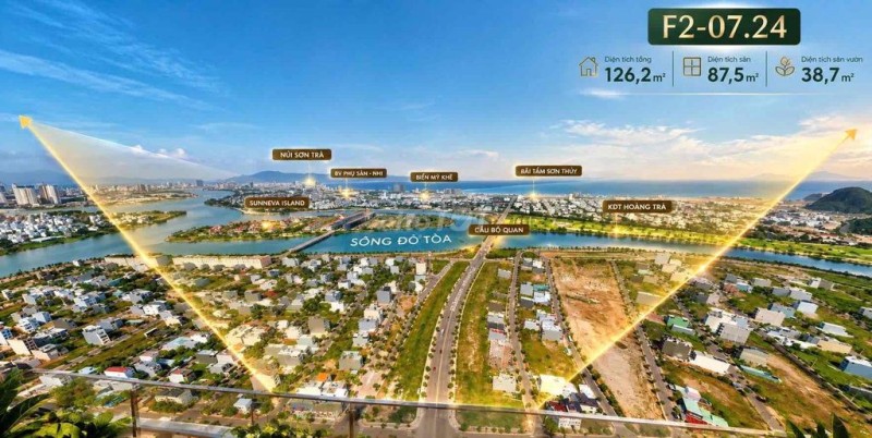 Độc quyền căn 3 Phòng ngủ sân vườn dự án FourS Tower Đà Nẵng view Sông