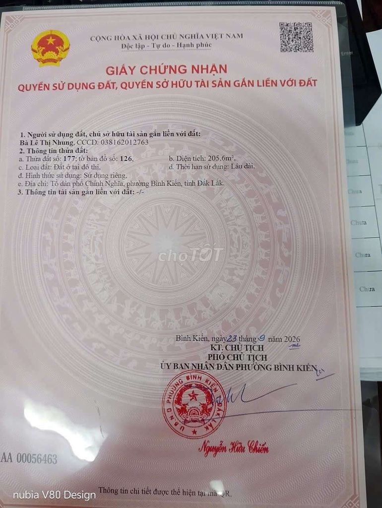 bán gấp đất và nhà thổ cư