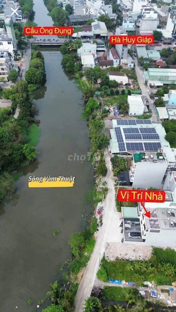 Nhà mới - mặt tiền sông ở nghỉ dưỡng thoáng mát - Đúc 1 trệt 2 lầu - Ảnh 7