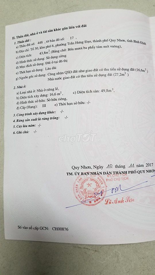 CHÍNHCHỦ BÁN NHÀ MẶTTIỀN Đường Trần Cao Vân, phườngQuy Nhơn 5,1tỷ - Ảnh 9
