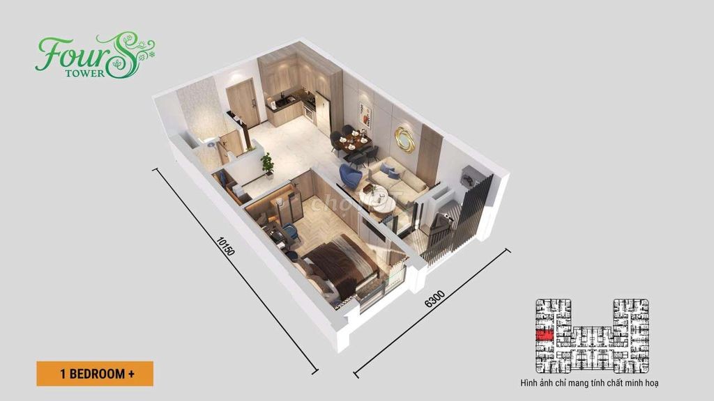 1,7 TỶ SỞ HỮU CĂN HỘ FOURS TOWER - SỞ HỮU LÂU DÀI - Ảnh 6