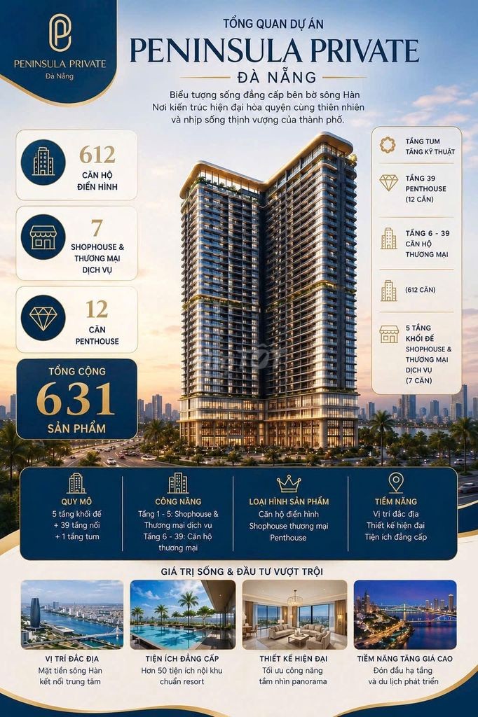CĂN HỘ CAO CẤP PENINSULA PRIVATE – FULL NT, VIEW DOWNTOWN ĐÀ NẴNG - Ảnh 8
