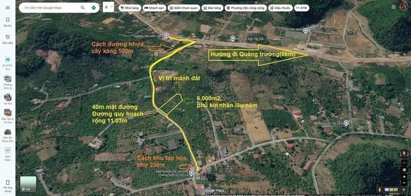 6.000m² với 40m mặt đường bản Phường Chiềng Ngần cũ