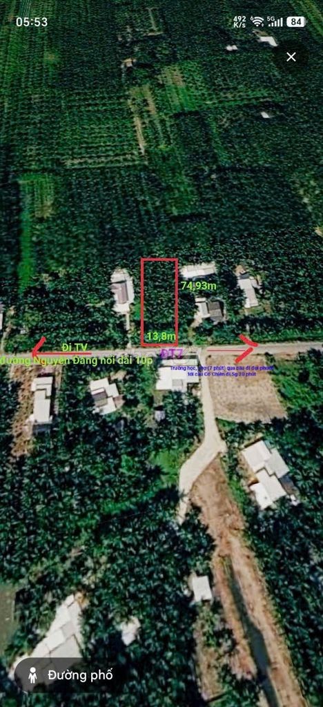 CHÍNH CHỦ CẮT LỖ SÂU BÁN GẤP 1.034M MẶT TIỀN ĐT7 GIÁ 1,2 TỶ - Ảnh 1
