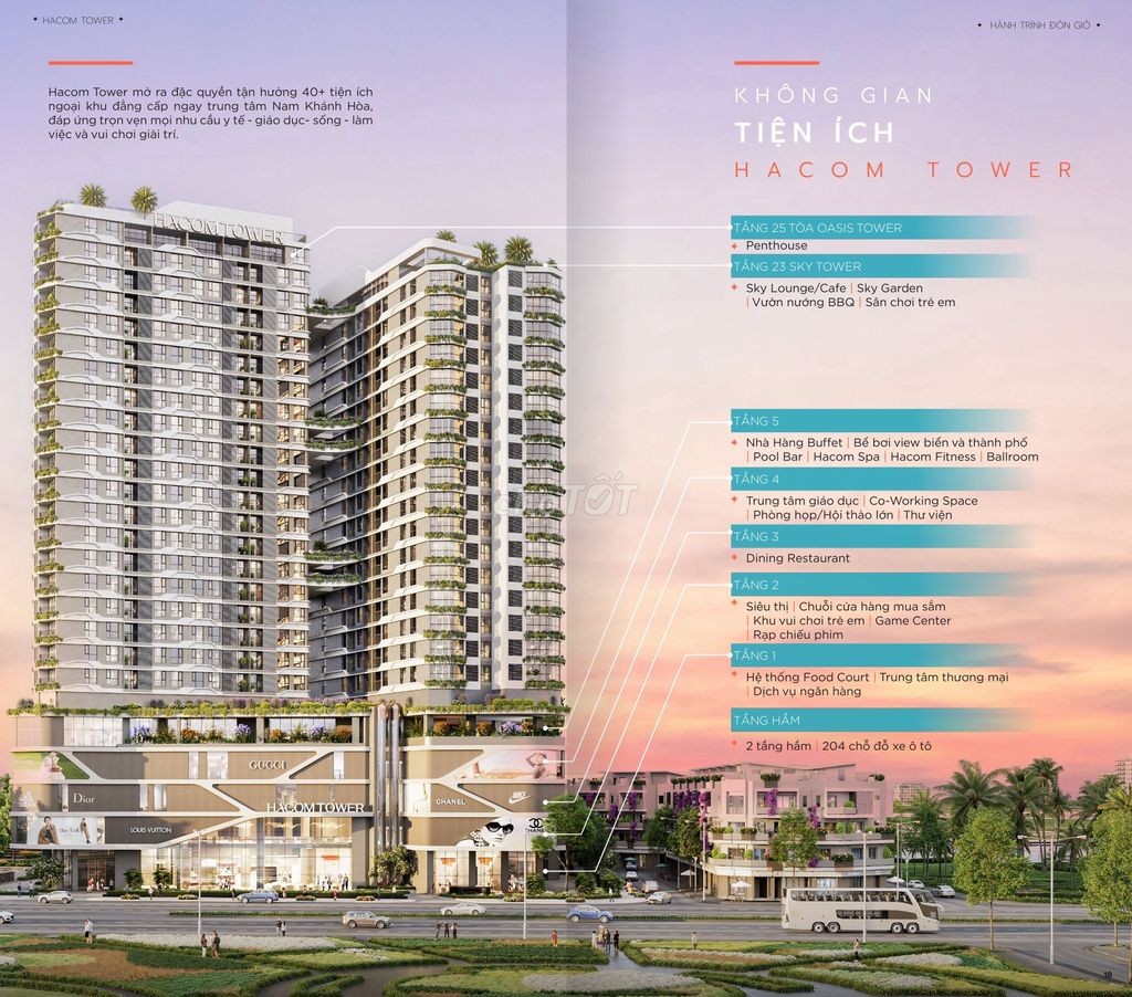 Căn hộ cao cấp Hacom tower thanh toán chỉ 1% mỗi tháng
