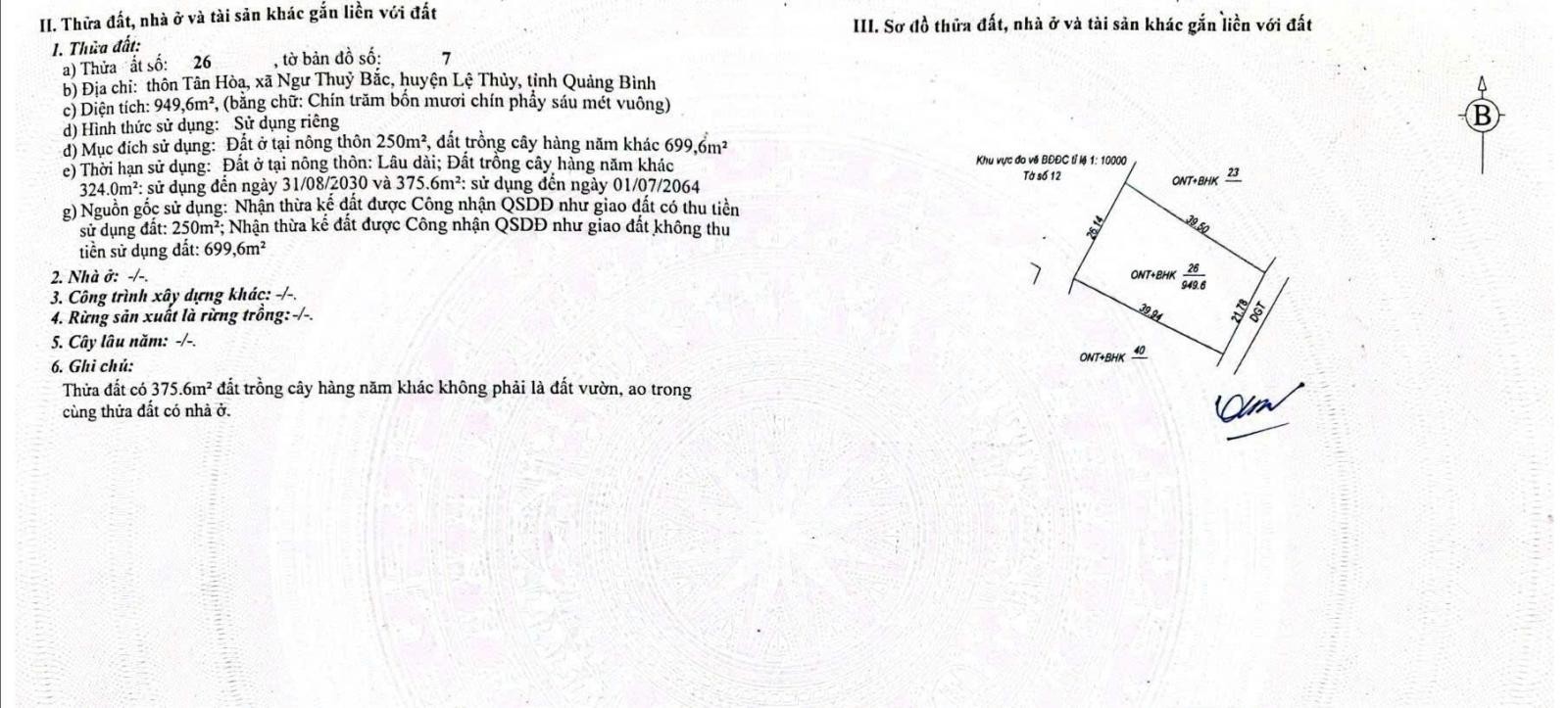 Đất nền ven biển trung tâm xã Cam Hồng
