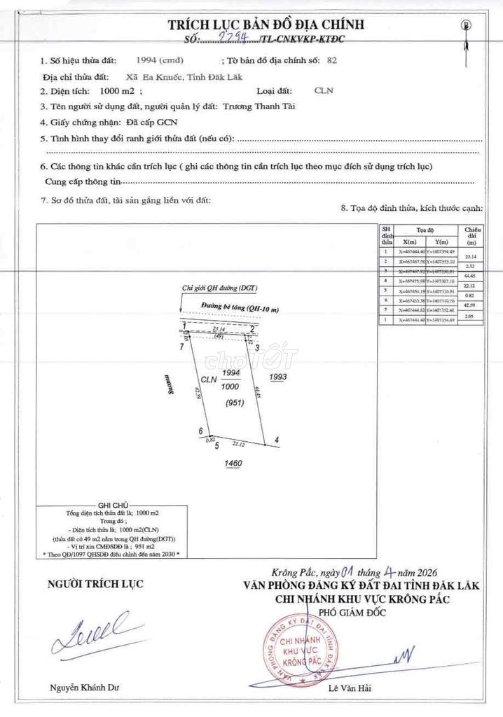 1 sào view sân golf Hồ Ea Nhái khu dân cư Km19 Ea Knuec 1,49 tỷ - Ảnh 5