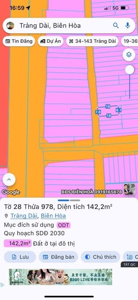 Hạ 300tr từ 4ty3 còn 3ty990triệu  🏡 Bán lô đất thổ cư Kp3 Trảng Dài - Ảnh 1