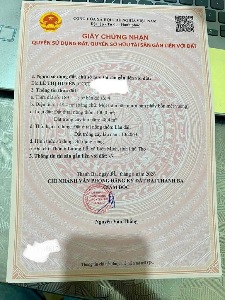 Chính chủ bán lô đất thổ cư khu 6 Lương Lỗ, Liên Minh kdc đông đúc - Ảnh 1