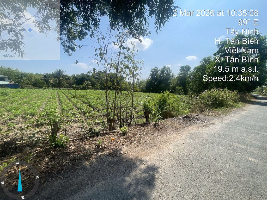 Bán đất mặt tiền Tân Biên, Tây Ninh (Thổ cư 400m2) diện tích 1798,4m2