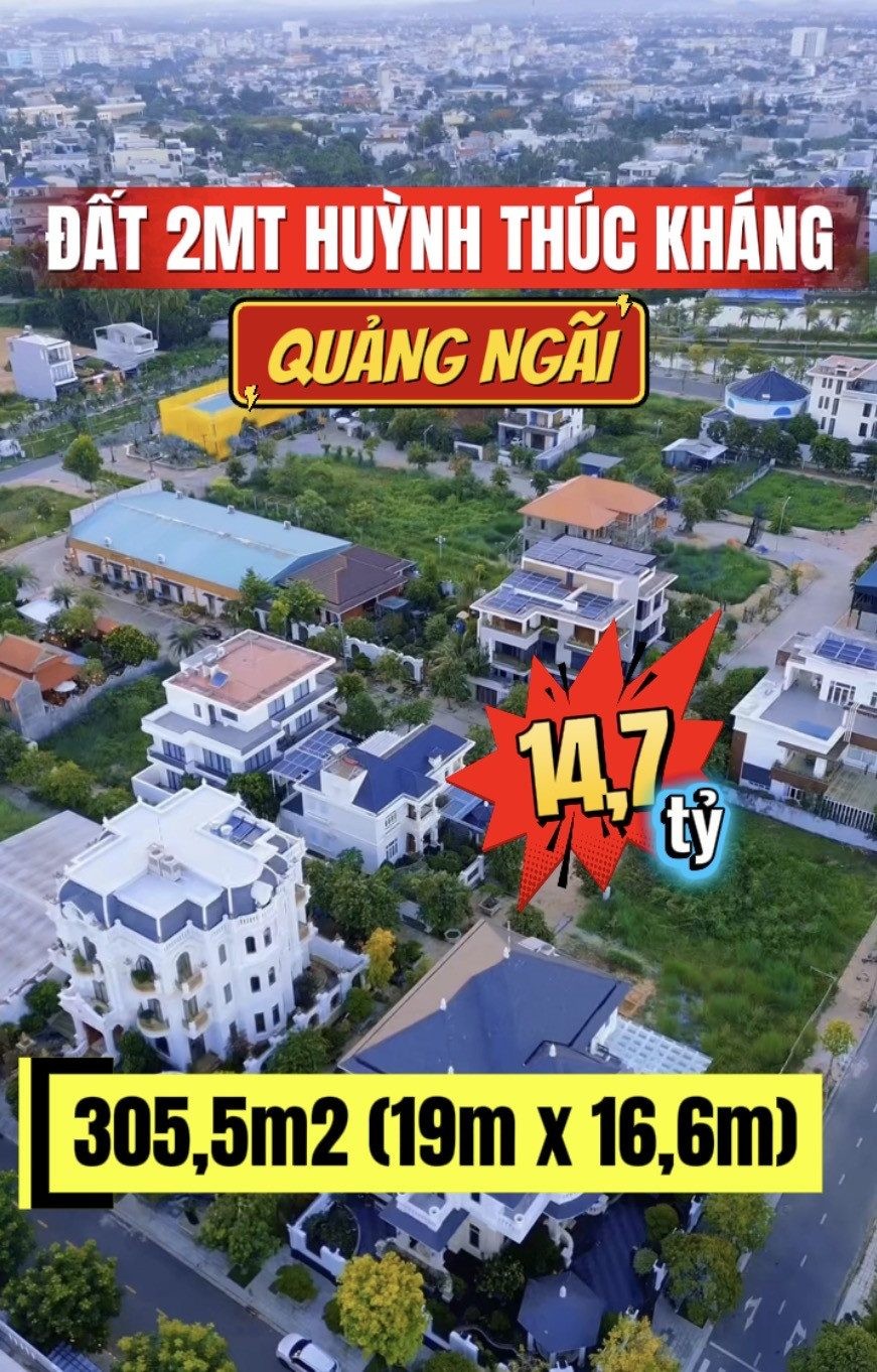 Bán đất 305.5m² full thổ cư ngang 19m giá 14.7 tỷ tại Đường Huỳnh Thúc Kháng Phường Nghĩa Lộ - Ảnh 1