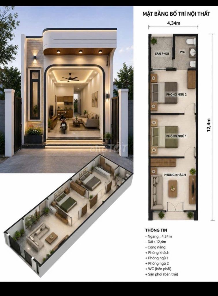 Bán Nhà 1 Tầng Văn Xá Quốc Tuấn, An Dương 1,19 tỷ - Ảnh 1