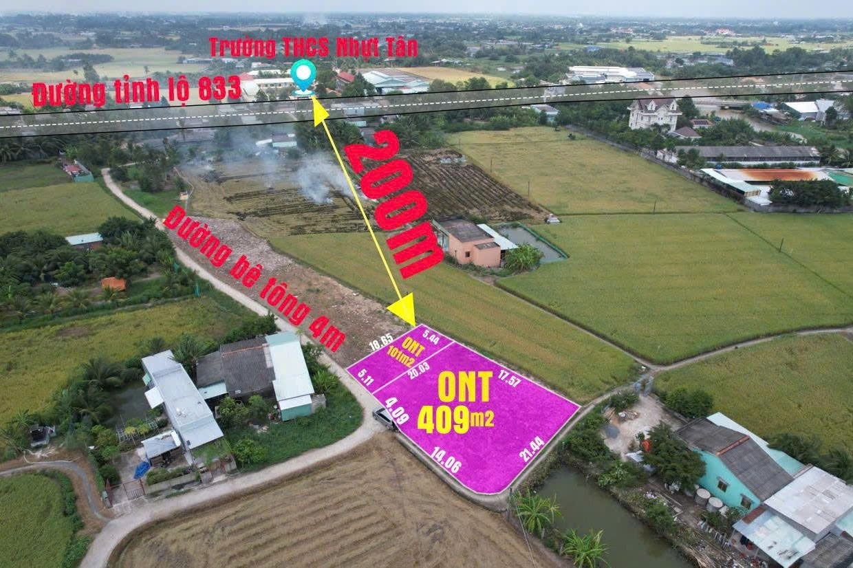 ~ 500m2 đất full thổ cư sát trường học đường tỉnh lộ 833 đất (rẻ nhất xã) VIP - Ảnh 8