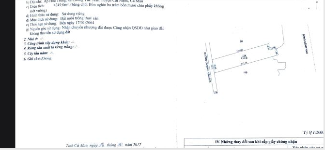 Bán đất có nhà xưởng diện tích 4324.4m2 tại Xã Lương Thế Trân Huyện Cái Nước - Ảnh 1