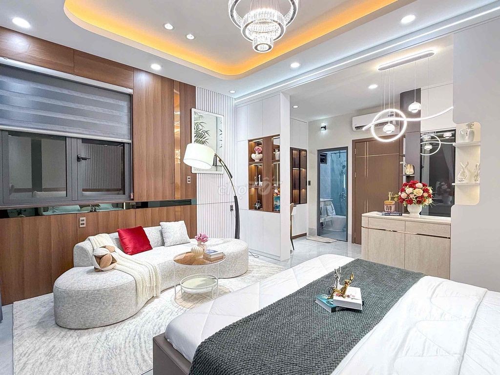 Nhà 2 Lầu có Hẻm hông mới 100% Full nội thất khúc ngoài kdc Hồng Loan - Ảnh 5