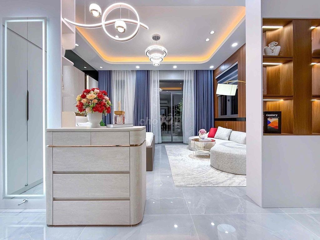 Nhà 2 Lầu có Hẻm hông mới 100% Full nội thất khúc ngoài kdc Hồng Loan - Ảnh 7