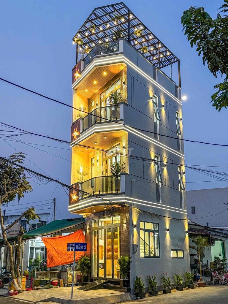 NHÀ 1 TRỆT 2 LẦU + SÂN THƯỢNG MẶT TIỀN ĐƯỜNG NGUYỄN MINH QUANG KHU DÂN - Ảnh 9