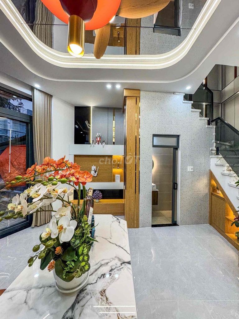 NHÀ 1 TRỆT 2 LẦU + SÂN THƯỢNG MẶT TIỀN ĐƯỜNG NGUYỄN MINH QUANG KHU DÂN - Ảnh 10