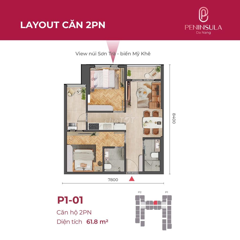 2PN – SỐNG GIỮA SÔNG, VỊNH VÀ THÀNH PHỐ – LỰA CHỌN ĐÁNG XUỐNG TIỀN