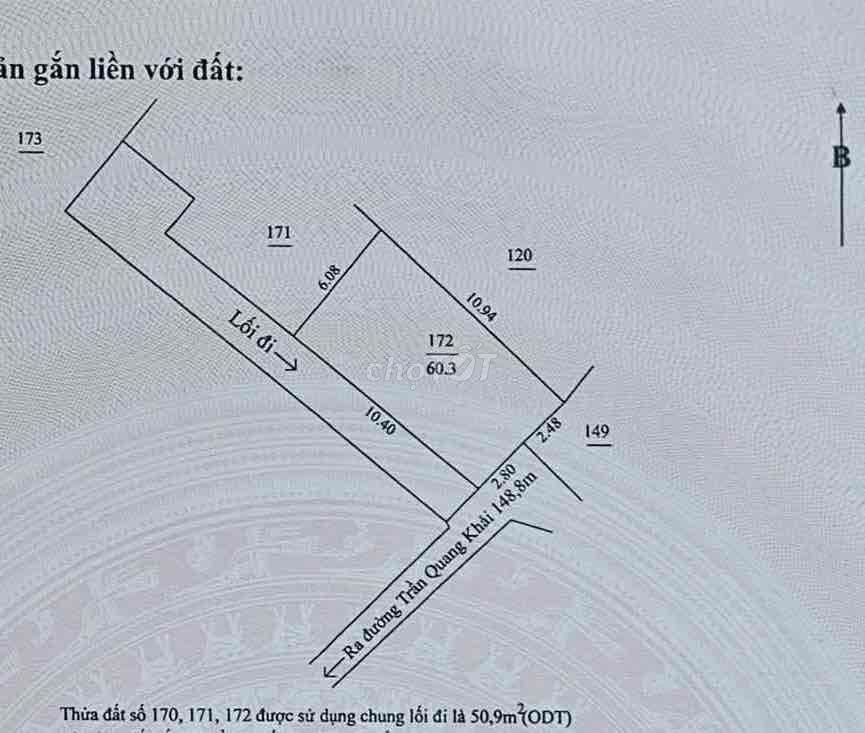 Đấy 2 Mặc Kiệt 2m3 Trần Quang Khải Sơn Trà Đà Nẵng Diện Tích : 60m