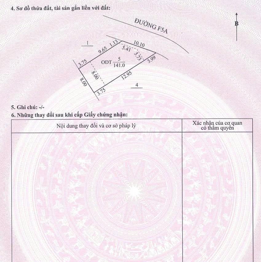 Chính chủ cần bán biệt thự góc đường F5A, Giá 5,2 tỷ - Ảnh 2