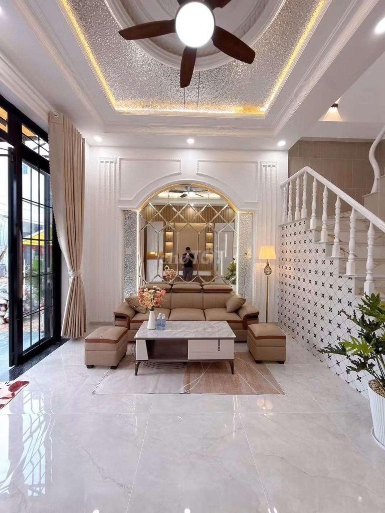NHÀ TRỆT LẦU + NỘI THẤT CAO CẤP - KHU VH TÂY ĐÔ - Ảnh 12