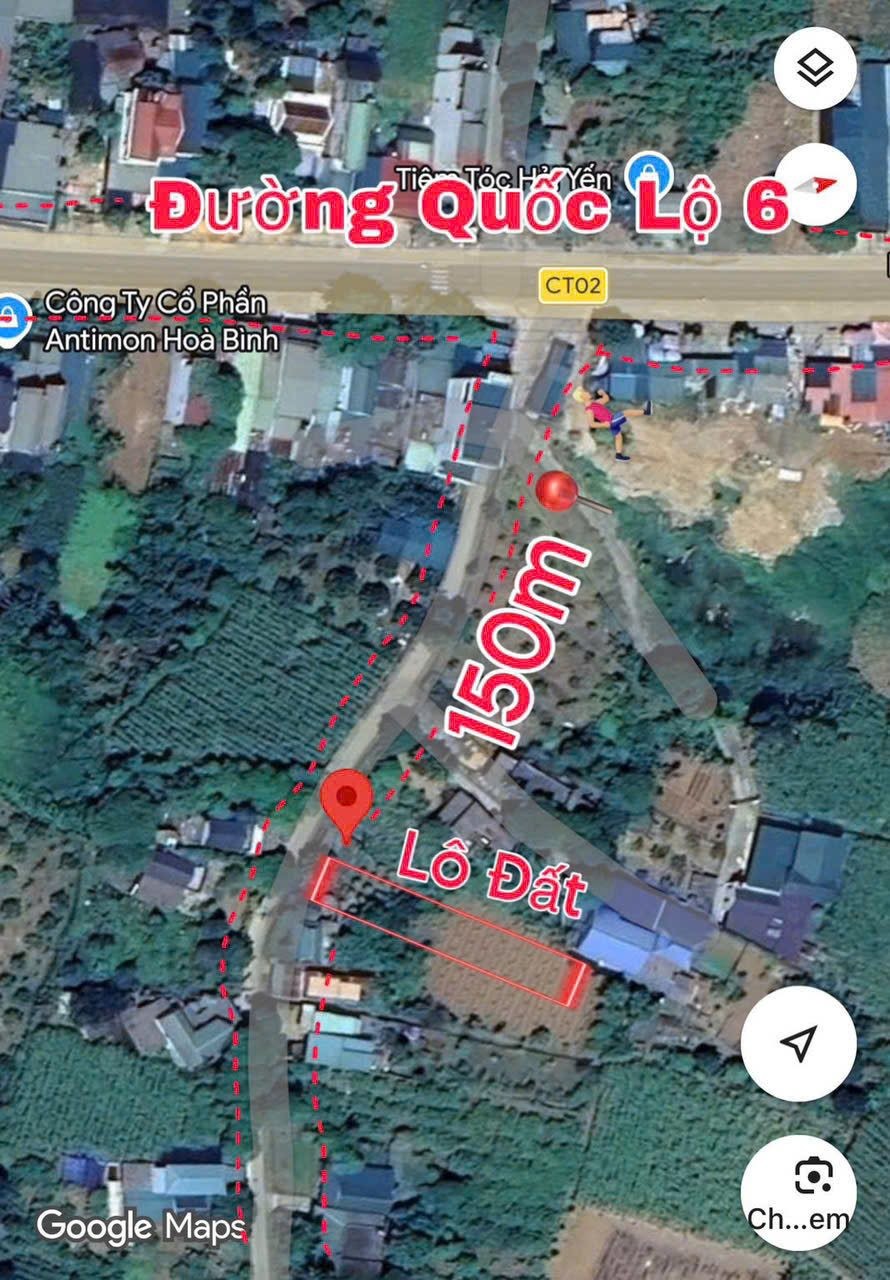 Lô đất cách đường ql6 vài bước chân sổ sẵn full đất ở đường thông to thoáng - Ảnh 2