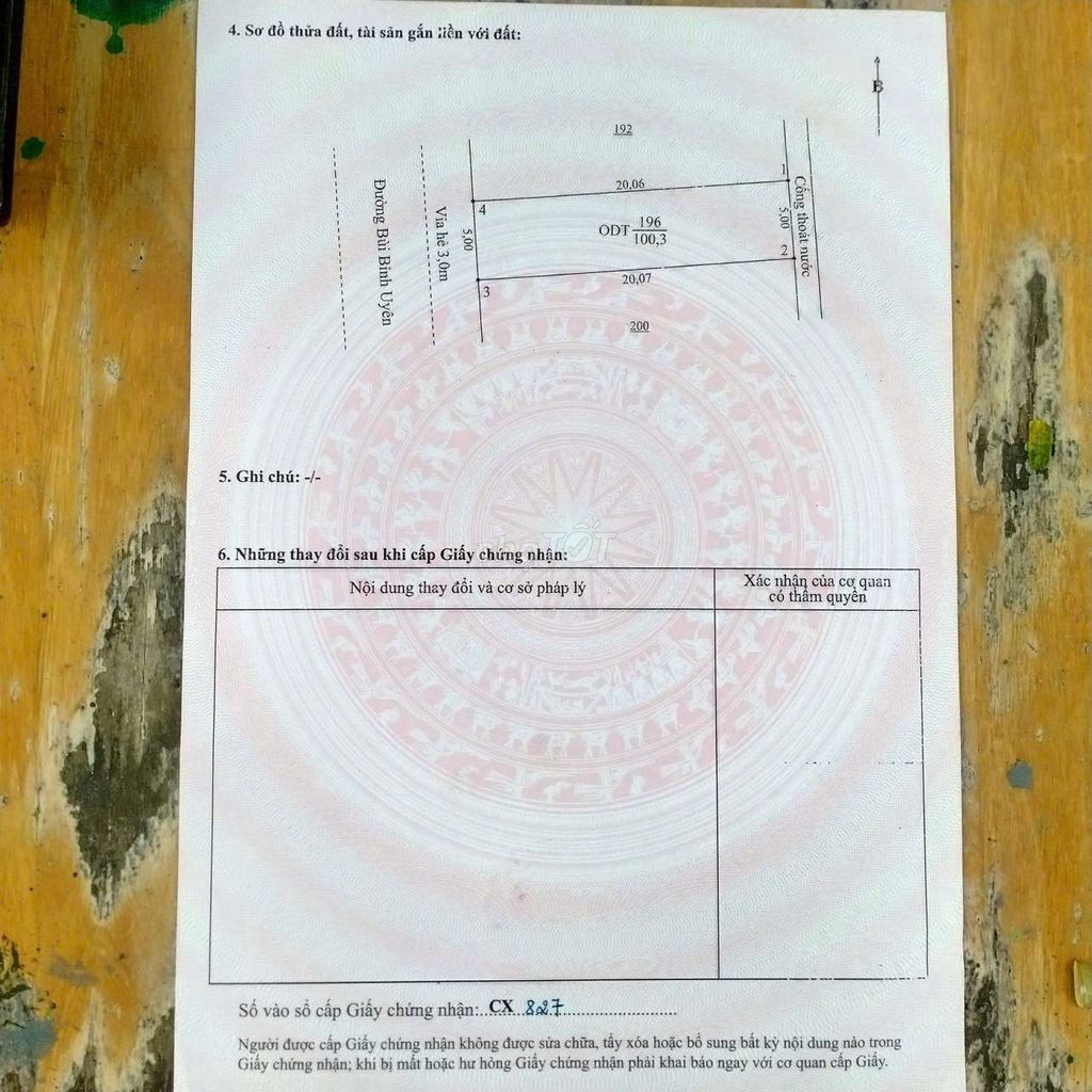 Chính chủ  bán lô đất đường BÙI BỈNH UYÊN - Ảnh 1