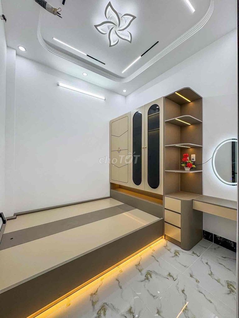 NHÀ TRỆT LẦU HẺM 5 TRẦN VĨNH KIẾT FULL NỘI THẤT GẦN CHỢ AN BÌNH - Ảnh 4