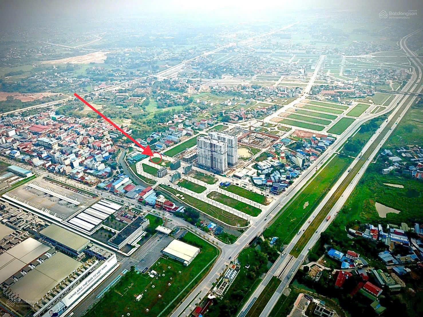 Cực hiếm lô góc 2 mặt tiền - 119,2m² đối diện 2500 căn chung cư sát vách Samsung Thái Nguyên