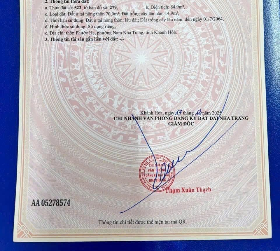 84m2, 1,78 tỷ, thôn phước hạ, phường nam nha trang, tỉnh khánh hòa - Ảnh 4