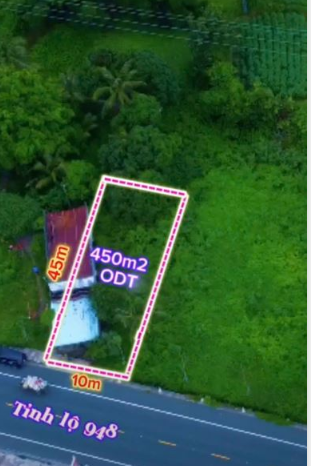 CHÍNH CHỦ BÁN ĐẤT 450M² THỔ CƯ, MẶT TIỀN TỈNH LỘ 948, CÁCH CÁP TREO NÚI CẤM 700M (AN GIANG) - Ảnh 1