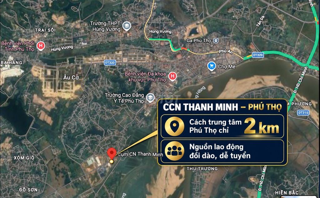 Chính chủ bán nhanh lô đất công nghiệp tại CCN Thanh Minh, Phú Thọ mới - Ảnh 1