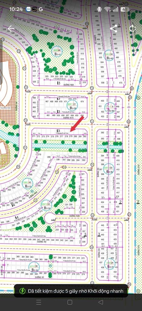 142m2 đất view công viên ngang 7.5m cần bán giá 4,5tỷ sổ sẵn - Ảnh 1