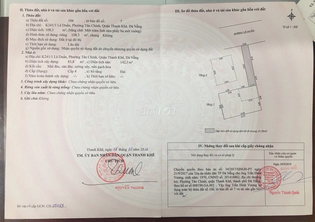 Chính chủ rao bán nhà đường Lê Duẩn-Đà Nẵng; DT 108,3 m2; giá 12,9 tỷ - Ảnh 3