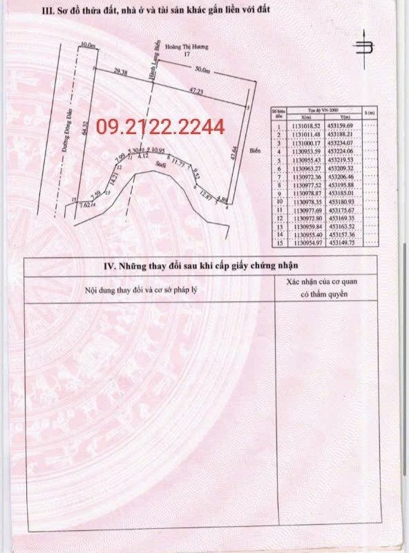 Bán Đất 3167.5m2 có 250 m2 thổ cư 48mét Mặt BIỂN giá 90 tỷ tại Cây Sao Xã Hàm Ninh Đặc Khu Phú Quốc - Ảnh 1
