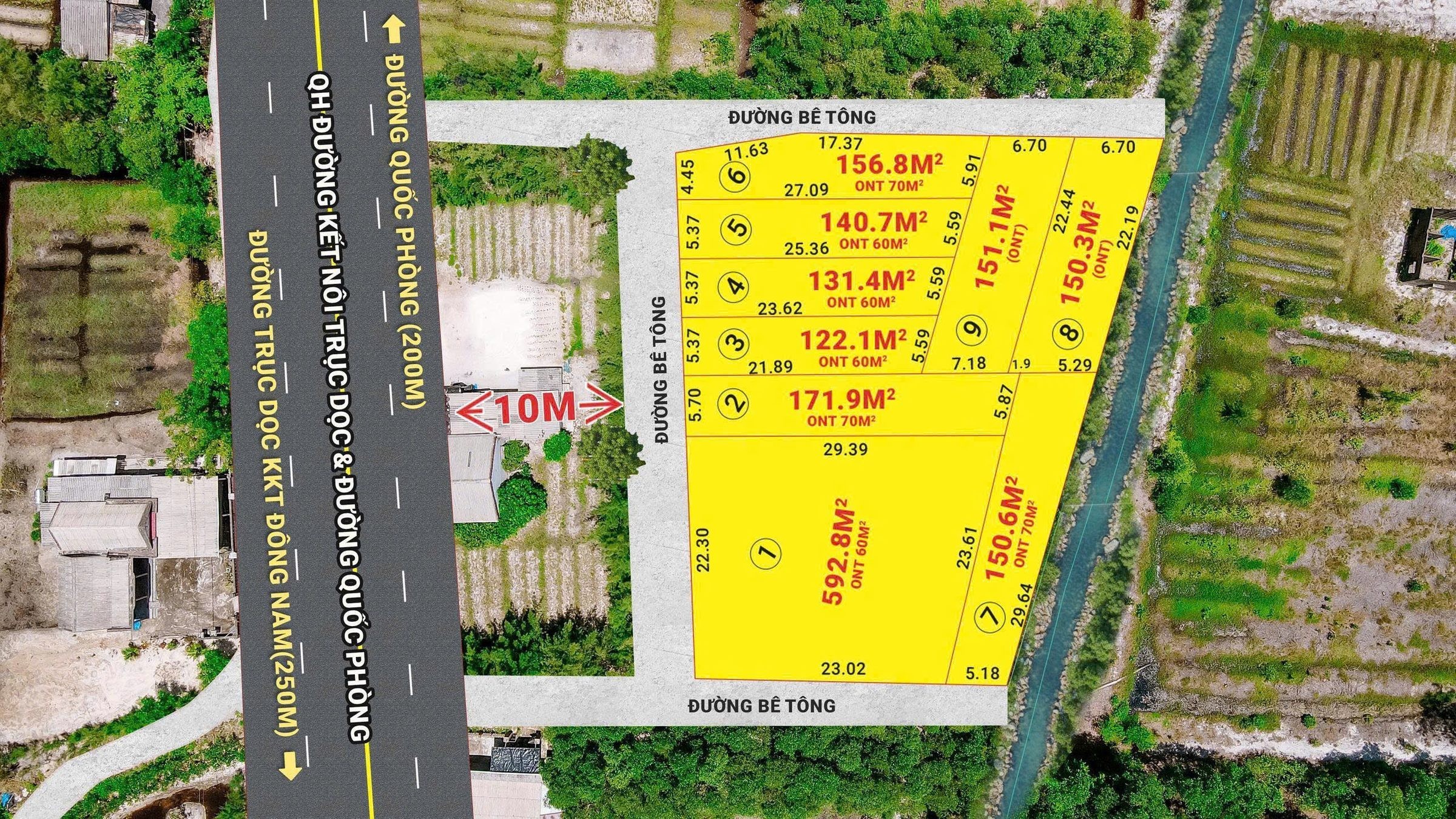 Bán Đất 151.1m2 có sẵn 151.1 m2 thổ cư giá 290 triệu tại Xã Triệu Lăng Huyện Triệu Phong Quảng Trị