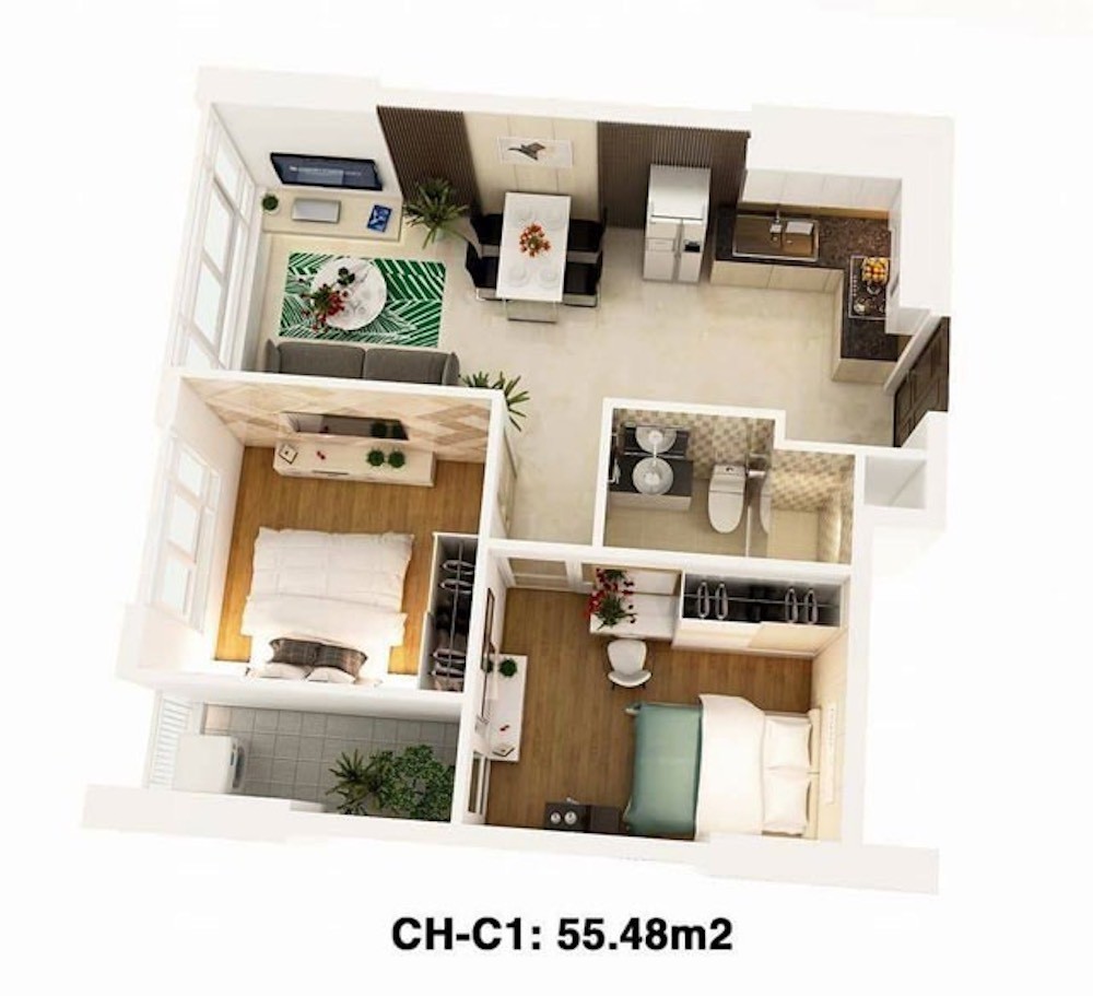 Bán 2PN Saigon Gate Way Full Nội Thất Giá Rẻ - Ảnh 9